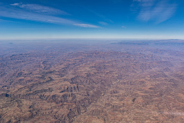 エチオピア　荒野　空撮