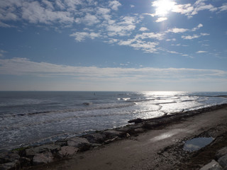Seascape in spring season