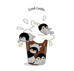 illustrated Iced Latte 