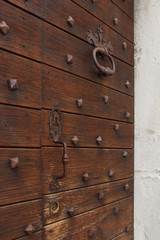 the door of a house in Pau (Bearn - France)