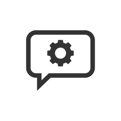 Customer support icon graphic design template vector