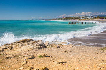 Mediterranean coast in summer - Stormy