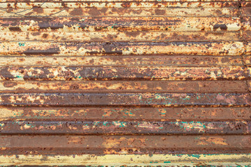 Old Weathered Horizontally Stripped Metal Texture