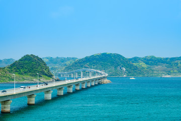 日本の絶景角島大橋【山口県】