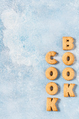 Crackers Arranged as a Word Cookbook