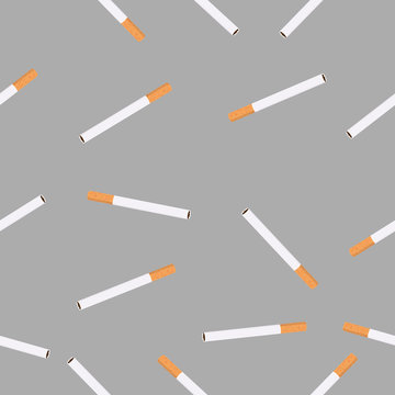Cigarettes sign vector seamless pattern