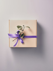 gift box with bow on white background