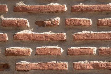 Brick Wall Textured in the Outdoor