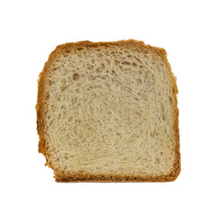 Sliced ​​sandwich bread isolated on white background