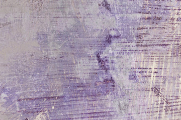 Detail of distessed purple wall, grungy background or texture
