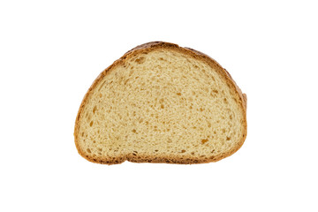 Sliced ​​sandwich bread isolated on white background