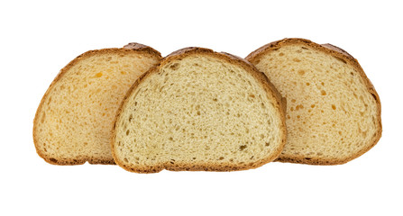 Sliced ​​sandwich bread isolated on white background