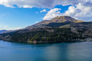 Mt Fuji and lake Ashinoko