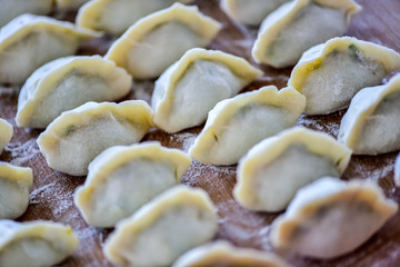 The Process of Family Dumpling in Traditional Chinese Food