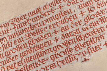 Gebrochene Handschrift