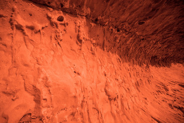 View of the red terrestrial planet