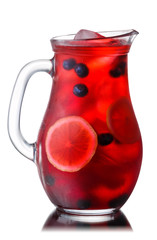 Iced blueberry lemonade pitcher, paths © maxsol7