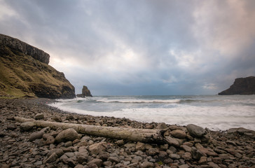 Talisker Bay, Isle of Skye on a stormy day