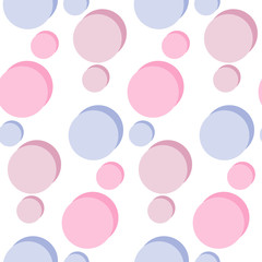 Seamless pattern with light circles