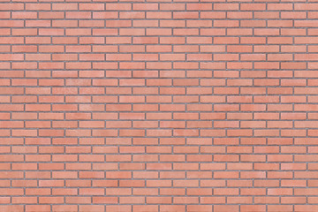 Obraz premium Realistic plain brick wall. 3d illustration