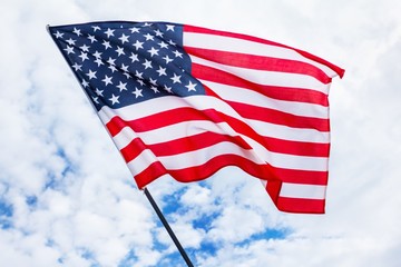 Flag sky patriotism american usa,  banner background.