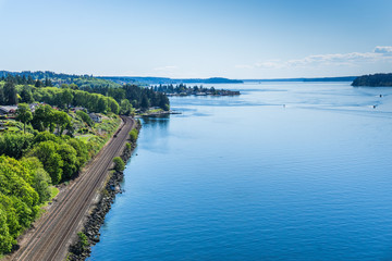 Obraz premium Railroad Tracks And Narrows 2