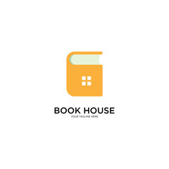 Fototapeta premium Book House Logo Design Vector