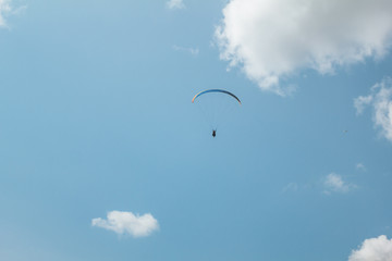 Paraglider flying sport