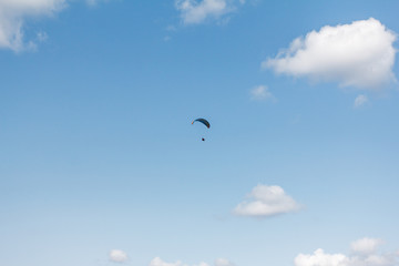 Paraglider flying sport