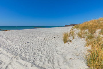 Weißer Sandstrand bei Vitte auf der Insel Hiddensee