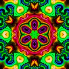Fototapeta premium Abstract kaleidoscope background, can be used for designs, batik motifs, wallpapers, fabrics, gift wrapping, templates, ornaments and decorations