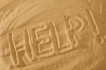 Help text Sign on the beach