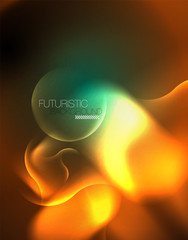 Neon lights vector abstract background