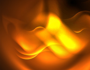 Shiny neon geometric waves template