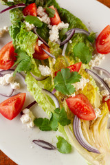 Veggie summer salad close-up