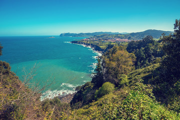 Fototapeta na wymiar Beautiful bay. Basque country, Biscay, Spain, Europe