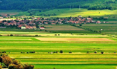 Fototapeta premium A Romanian village in the spring