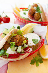 Falafel in Fladenbrot