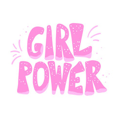Girl power. Vector illustration.