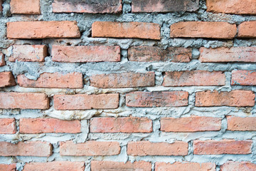 old red brick wall background