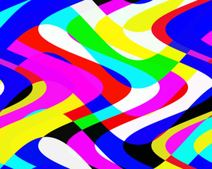 Abstract background with lines and circles, colorful texture