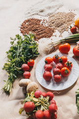Fresh vegetables. Useful and healthy eating