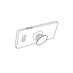 Mobile ring holder for your Pop socket. Accessory holder for smartphone. Suction Cup ring on phone