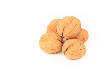 walnut isolated on white background