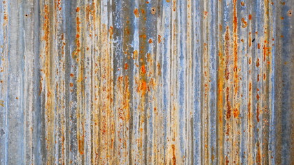 Fototapeta na wymiar zinc roof texture background, rusty metal wall background