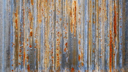 zinc roof texture background, rusty metal wall background