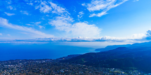 Nature landscape Mt. Omuro in Izu Japan