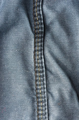 clothing items washed cotton fabric texture with seams