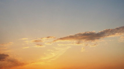 夕焼けの空