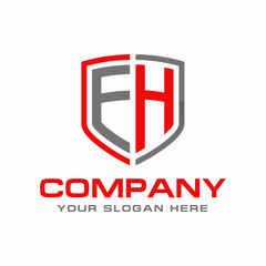 EH initial Logo Design Vector